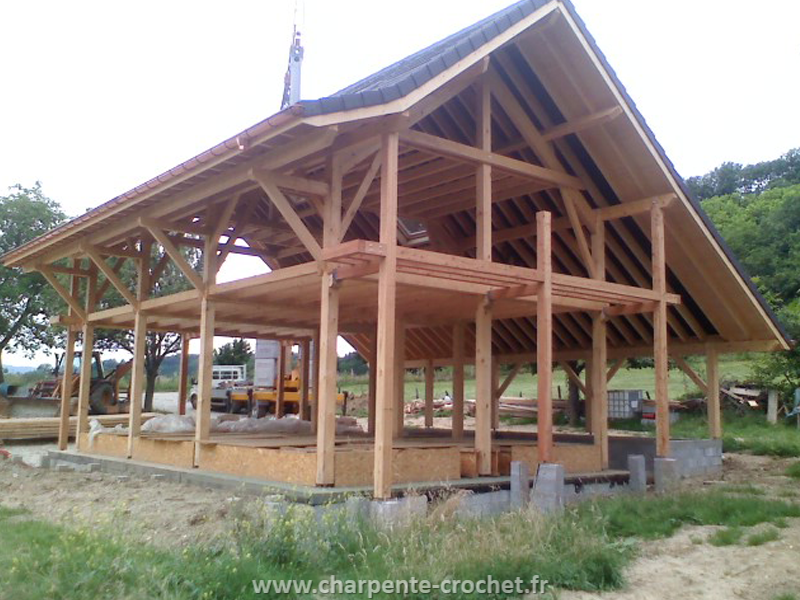 Maison ossature bois par Crochet Charpente, Annecy et Sillingy Haute-Savoie
